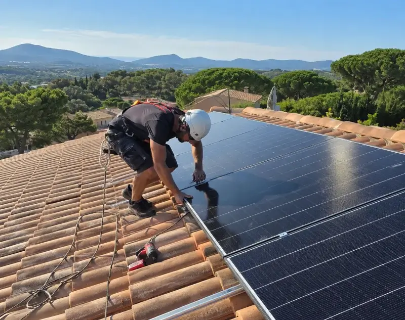 Installateur panneaux solaires Tanneron — pose photovoltaïque sur toiture