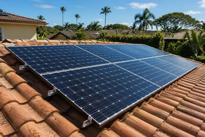 Installation de panneaux solaires à Tanneron